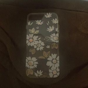 Clear, floral phone case